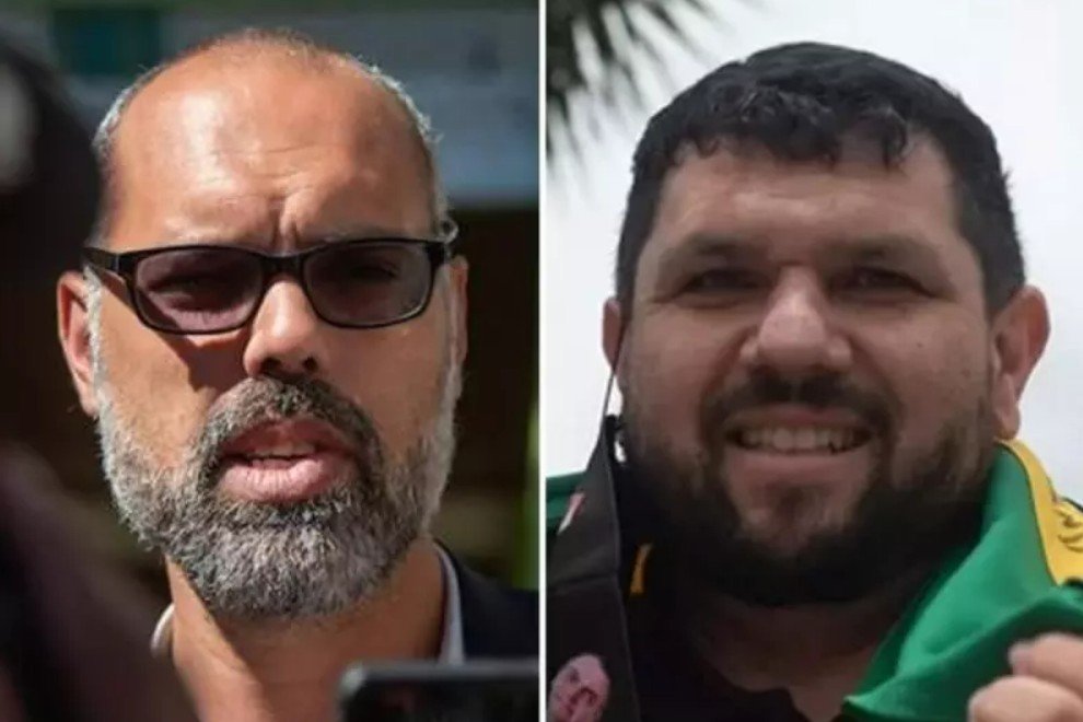Allan dos Santos e Oswaldo Eustáquio moram atualmente no exterior (colagem)