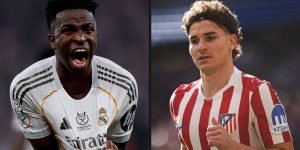 Jogadores de futebol — Foto: Reprodução / @realmadriden e @atletiVini é da base