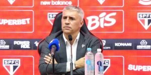 Crespo sobre crise no São Paulo: “Espero que resolva rapidamente” — Foto: Reprod