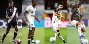 Matheus Lima/Vasco, Vitor Silva/Botafogo, Gilvan de Souza/Flamengo e Lucas Merço