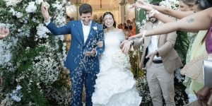 Foto: João Campos e Tábata Amaral se casaram hoje em festa exclusiva