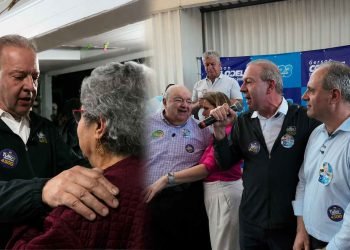 Agenda do candidato Tulio Bandeira foi intensa na região metropolitana de Curitiba (Fotos: Redes Sociais/Tulio Bandeira)