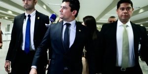 Brasília (DF) 03-04-2024 Senador Sergio Moro caminhando no senado Federal. Foto Lula Marques/ Agência Brasil