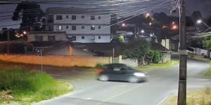 O suspeito não foi localizado (Foto: Reprodução/Câmera de Segurança)