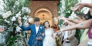 Foto: Familiares, amigos e autoridades estiveram no casamento de Tabata Amaral e