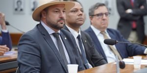 Deputado Federal Geraldo Mendes durante sessão de comissão na Câmara Federal (Ascom/GM)
