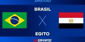 Amistoso entre Brasil e Egito — Foto: Amistoso entre Brasil e Egito Jovem Pan
