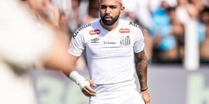 Gabigol marcou contra o Novorizontino — Foto: Reprodução/SantosFCGabigol marcou
