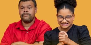 Foto: 1 de 1 Babu Santana e Milena, do BBB 26 - Foto: Manuella Mello/Globo