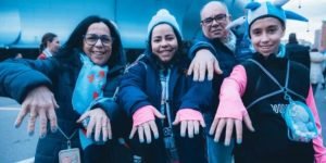 Torcedores do Celta de Vigo com as unhas pintadas — Foto: Divulgação/Celta de Vi