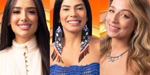 Montagem de imagens mostra emparedadas do 14º Paredão do BBB 26: Jordana, — Foto