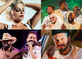 Foto: 1 de 1 Montagem com fotos de Bebe Rexha, Grupo Benzadeus, Diego & Arnaldo