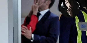 Livro revela o suposto motivo que levou Brigitte a dar um tapa em Macron — Foto: