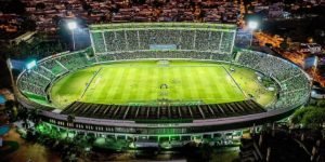 Brinco de Ouro recebe Guarani x Santos — Foto: Reprodução/@drone_lyBrinco de Our
