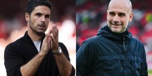 Foto: Reprodução/Instagram mikelarteta e mancityMikel Arteta e Guardiola disputa