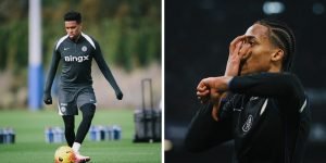 Estêvão e João Pedro devem ser titulares diante do Hull City — Foto: Reprodução