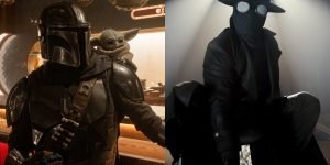 Montagem de imagens mostra cenas dos filmes O Mandaloriano e Grogu. — Foto: 1 de
