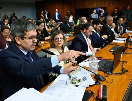 Senador governista Randolfe Rodrigues (PT-AP) liderou o 'enterro' da CPMI (Foto: Marcos Oliveira/Agência Senado)