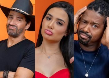 Foto: 1 de 1 Alberto Cowboy, Jordana e Leandro, o Boneco, disputam o Paredão no