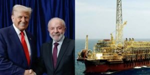 Foto: Reeunião entre as duas lideranças para discutir a volta da Petrobrás na Ve