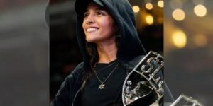 Rayssa Leal em ação durante a primeira etapa da Street League Skateboarding — Fo