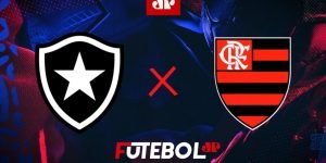Botafogo e Flamengo em confronto no Campeonato Carioca — Foto: Carregando